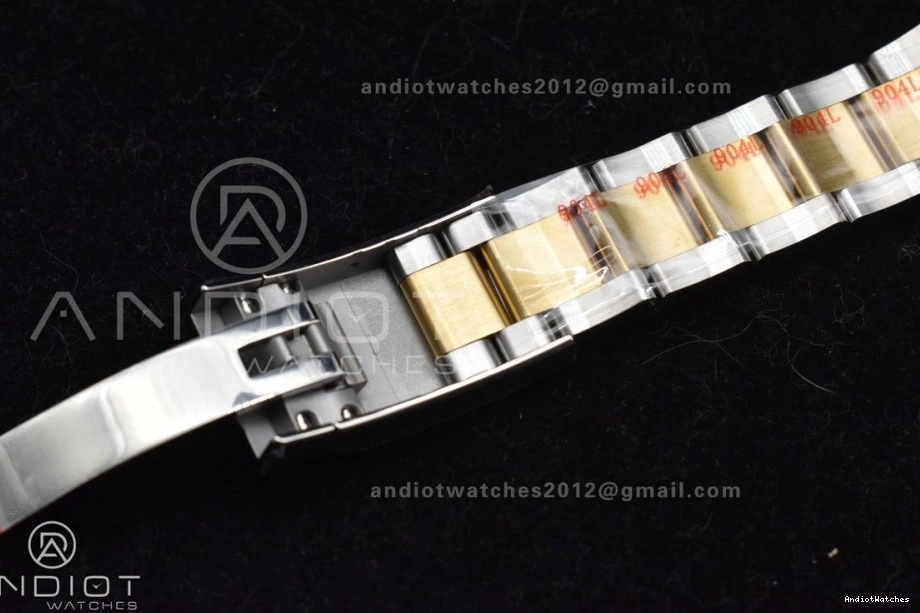 Oyster on YG Textured DateJust 41 Steel Best Sleek 1:1 SS YG Bracelet Clean Dial Edition 904L 126333 608 VR 0513